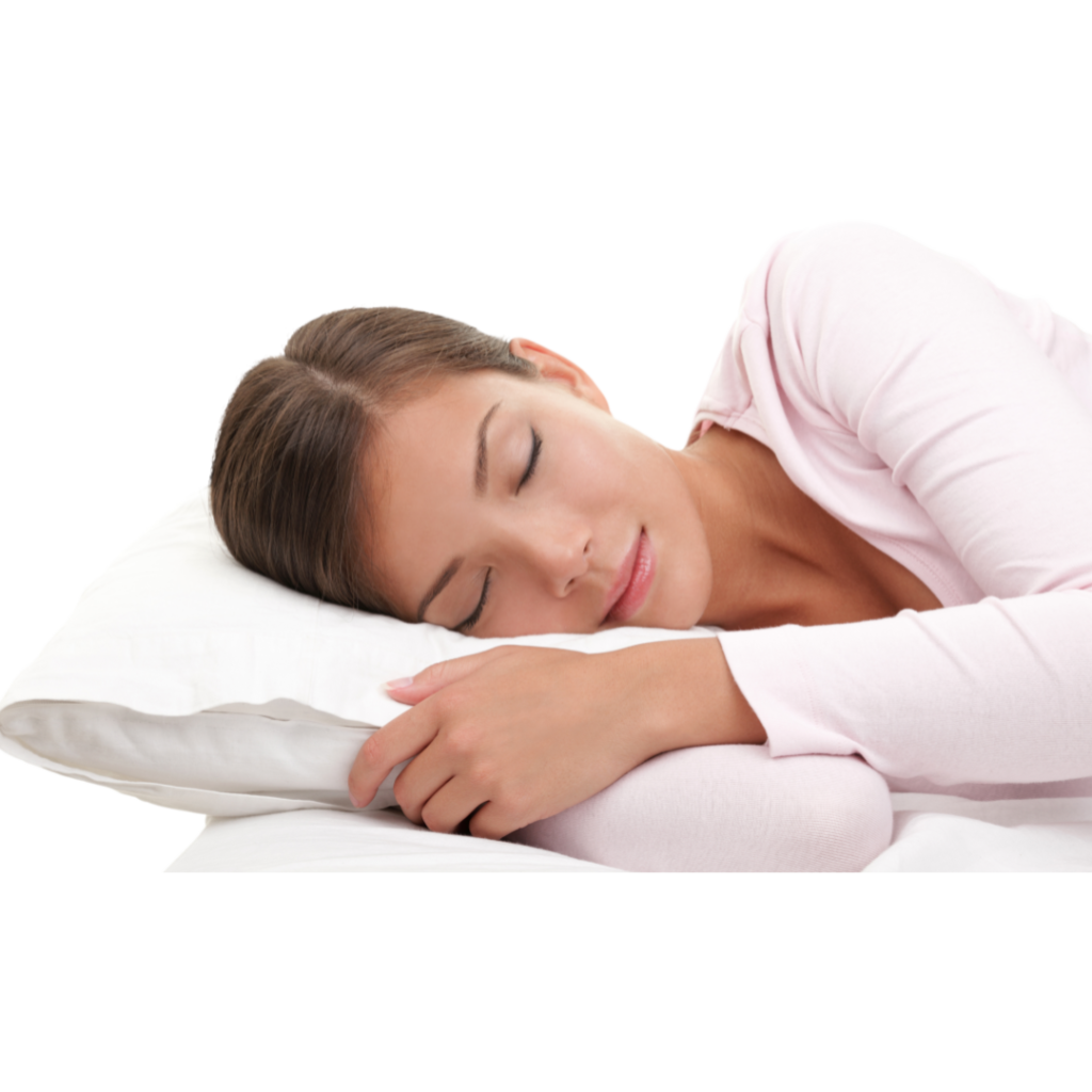 Woman peacefully sleeping, symbolizing the relaxed experience with sedation dentistry at The Denture Company in Nampa, Idaho.